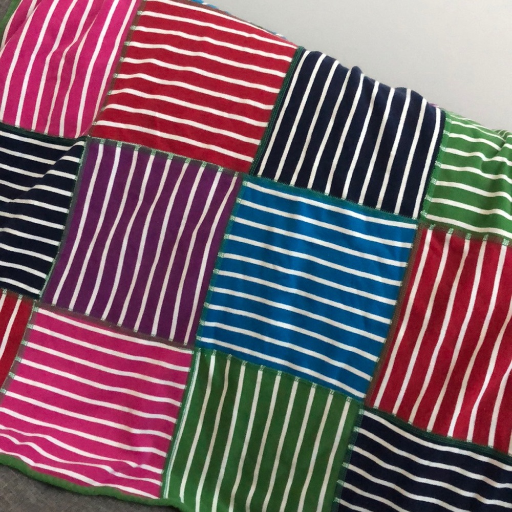 Striped baby blanket by Polarn O. Pyret